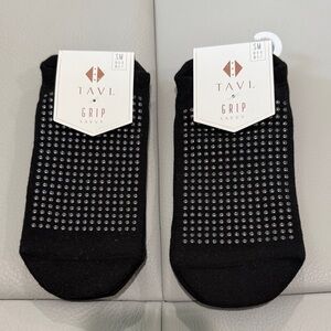 Tavi Noir Black Savvy Grip Socks for Women